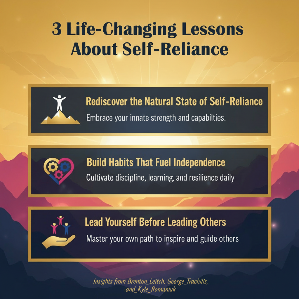 3 life-changing lessons about self-reliance