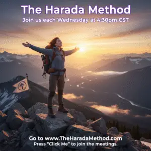 George Trachilis, Brenton Leitch, and Kyle Romaniuk sharing three life‑changing lessons about self‑reliance through The Harada Method during the Weekly Wednesday Meeting.