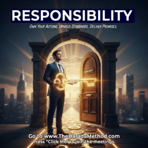 12. Responsibility – Own your actions, uphold your standards, and deliver on your promises.